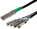 QSFP+ - SFP+ x 4, 30 AWG, Fanout Cable